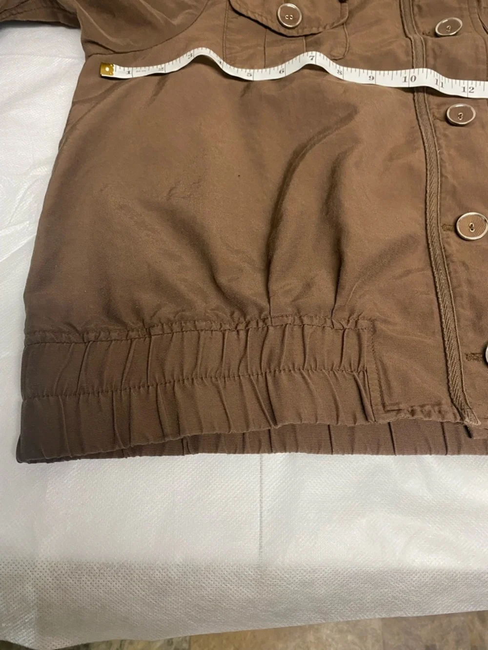 Chico's Brown Utility Button-Front Jacket